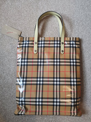 Burberry vintage check tote bag